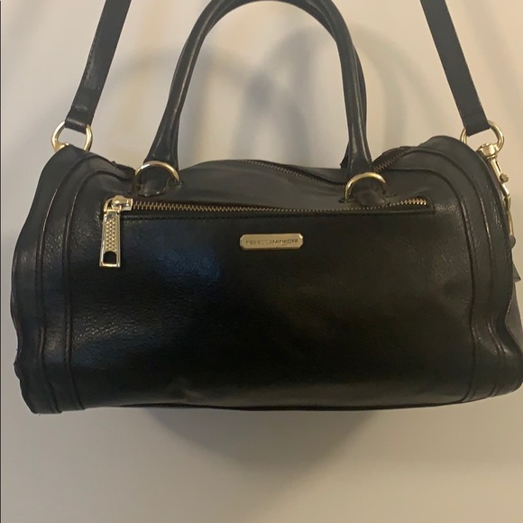 COPY - Rebecca Minkoff Black Leather Bag & Gold H… - Picture 2 of 13